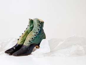 bota de cuero c1873 exploraciones las réplicas la moda el calzado historia maas colección museo retro zapatos steampunk vintage 3d print model - Mito3D