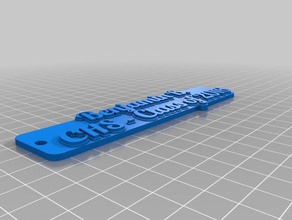 ben 2016 tag keychain keychains customized 3d print model - Mito3D