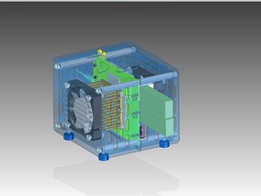 latte panda caso del ventilador disipador de calor equipo 3d print model - Mito3D