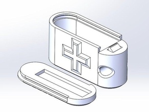 keychain pill box latch mister remix organization pillbox container 3d print model - Mito3D