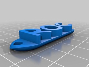 llavero roc keychains 3d print model - Mito3D