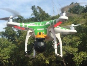 360fly kamera mount dji In hayali diy drone freecad 3d print model - Mito3D