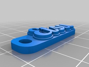 Akdeniz Anahtarlık özelleştirilmiş 3d print model - Mito3D