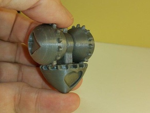 coeur leonardo cuore Schmuck 3d-Kunst engrenages keychain Schlüsselanhänger- da vinci makeredchallenge2 mecanique - Mechanismus pendentif 3d print model - Mito3D