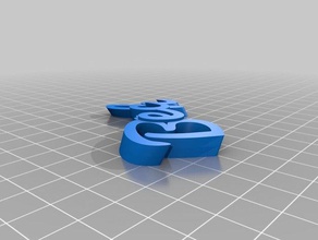 becach keychains customized 3d print model - Mito3D