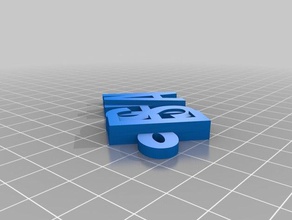 eshán la creación llaveros personalizado 3d print model - Mito3D