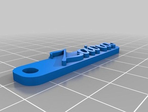 zaira tag de porta-chaves chaveiros personalizado 3d print model - Mito3D