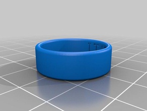 ma personnalisé anneau autour de bord anneaux 3d print model - Mito3D