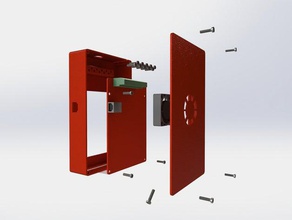 k&uumlhlcase rampas de gerenciamento cabo refrigerador caso hictop prusa i3 3d a impressora partes fan cooler caixa eletrônico hic 14 cerco fio arame 3d print model - Mito3D
