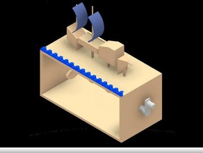 rough tides mechanical toy toys games designproject graphicscomproject makeredchallenge2 3d print model - Mito3D