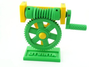 globoid throated worm drive model mechanical toys 3d print model - Mito3D