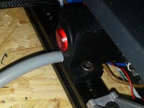 titular interruptor de alimentación integrada alivio tensión 3d la impresora partes 3d print model - Mito3D