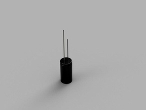 capacitor de 1000 uf eletrônica 3d print model - Mito3D