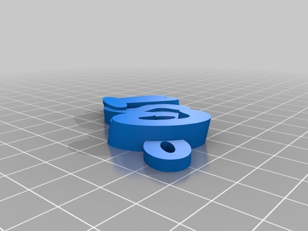 costa chaveiros personalizado 3D print model - Mito3D