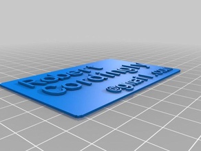 özelleştirilmiş kartımı işaretler logoları 3d print model - Mito3D