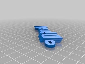 mon personnalisés iamburnystext nom trousseau de clé organisation 3d print model - Mito3D