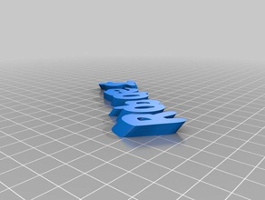 meine angepasste iamburnystext name keyring keyfob Organisation 3d print model - Mito3D