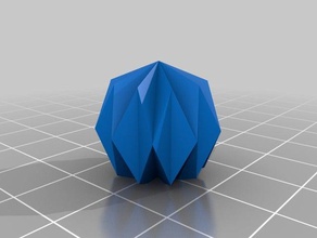 ori do agregado familiar resumo onshape origami papel peso de berloque 3d print model - Mito3D