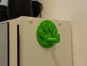 paw leash holder pets 3d print model - Mito3D