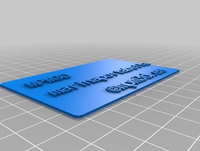 tarjeta mpm i segni loghi personalizzato 3d print model - Mito3D