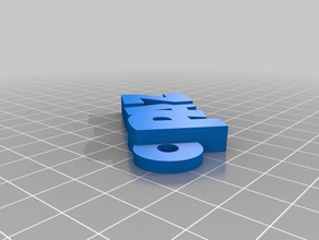 chaveiro nome paz organización personalizado 3d print model - Mito3D