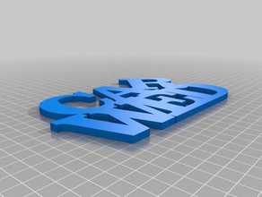 mon personnalisés variable mot de la sculpture sculptures 3d print model - Mito3D