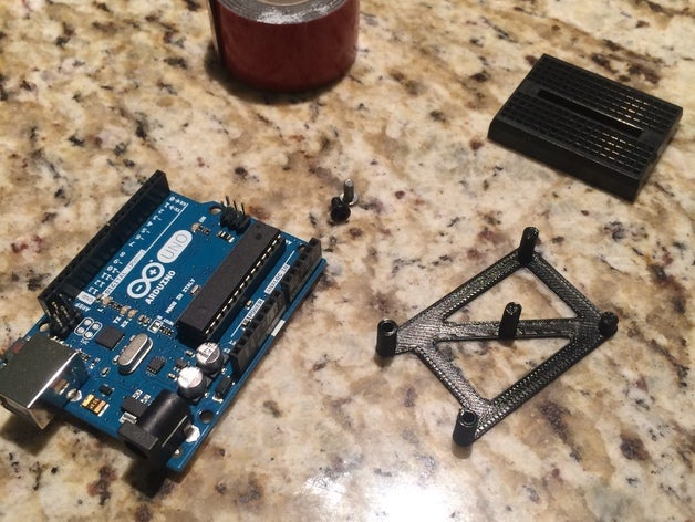 arduino uno mini protoboard riser robótica 3D print model - Mito3D