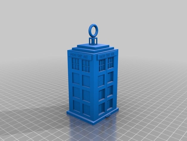 tardis dr keyring keychains 3D print model - Mito3D