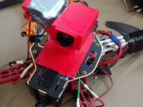 dji flamewheel f450 swiveling camera mount case runcam 2 hd rc vehicles 3d print model - Mito3D
