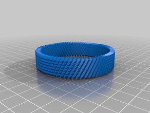 cylinder scyro bangle bracelets 3d print model - Mito3D