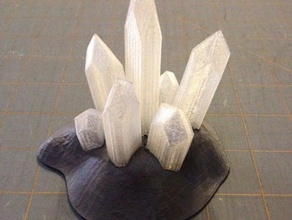 la formazione di cristalli sculture 3d print model - Mito3D