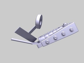 foldable propeller slide sidearm art boolean floats spray twos union 3d print model - Mito3D