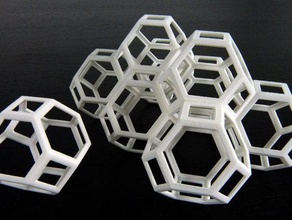 truncated octahedra math 3d print model - Mito3D