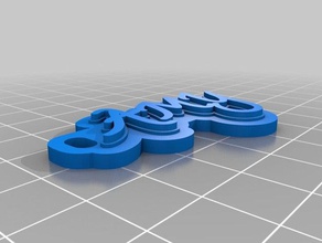 amy mi personalizados multilínea tag llavero llaveros 3d print model - Mito3D