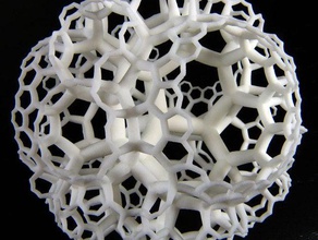 633 hyperbolic honeycomb math 3d print model - Mito3D
