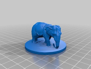 elephant decorazione 3d print model - Mito3D