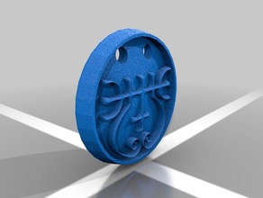 Amulett zepar Kunst 3d print model - Mito3D