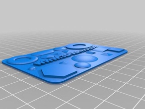 3d stampato biglietto visita ufficio 3d print model - Mito3D