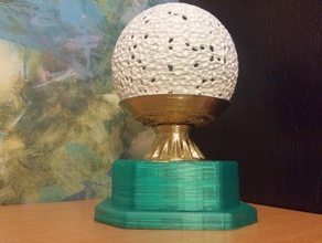 golf trophy personalisierte Dekor 3d print model - Mito3D