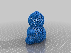 megated scalable decor 3d print model - Mito3D