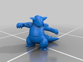 kangaskhan 3d la stampa pokemon 3d print model - Mito3D
