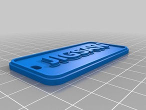 Puzzle id-tag Schlüsselanhänger angepasst 3d print model - Mito3D