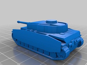 1100 panzer4 tank remix edition patladı oyuncak oyun aksesuarlar 3d print model - Mito3D