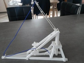 leonardo da vinci catapult mechanical toys designproject engineeringproject makeredchallenge2 3d print model - Mito3D