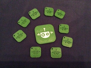 bitbloq keychain signs logos openscad 3d print model - Mito3D