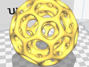 soccerball art math mathart 3d print model - Mito3D