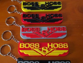 boss hoss v8 keychain keychains 3d bike corvette key chain moto motor motorbike engine 3d print model - Mito3D