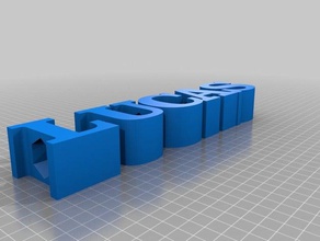 my customized text pencil holder signs logos 3d print model - Mito3D