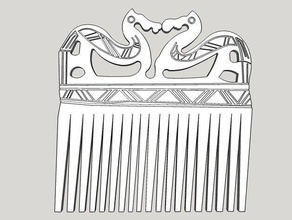 viking comb props history reenactment replica 3d print model - Mito3D