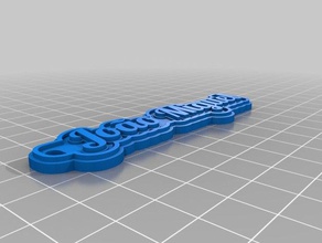 jo&atildeo miguel customized multiline tag keychain keychains 3d print model - Mito3D